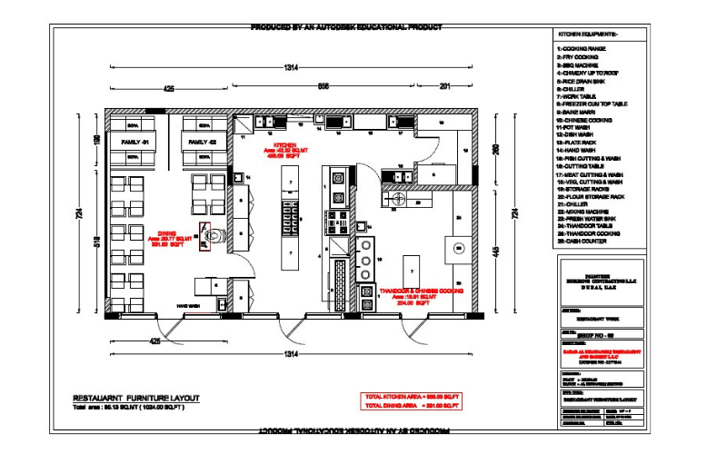 Restaurant Interior Layout